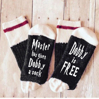 Babie lato kobiety wino skarpetki dziergane litery słodkie Meia śmieszne Sokken Chaussette nowość Femme zima ciepłe domu Sport Hipster Sox 6
